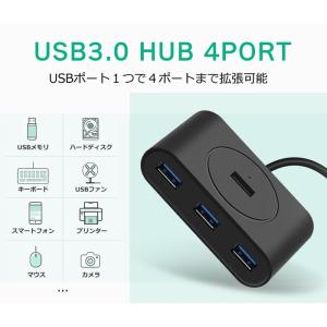 USB3.0 HUB 4ポート USB3.0 高速転送ハブ セルフ/バスパワー PS4 MAC IMAC等に最適 LP-U3HUB4688