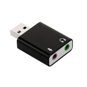 USB外付けサウンドカード USB⇔オーディオ変換アダプタ 3.5mmミニジャック ヘッドホン出力/...