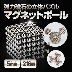 マグネットボール 強力磁石の立体パズル φ5mm 216個＋スペア8個 ネオジム磁石 知育玩具 頭の体操 気分転換 想像力 集中力向上 暇つぶし LP-BUCKB2165MM