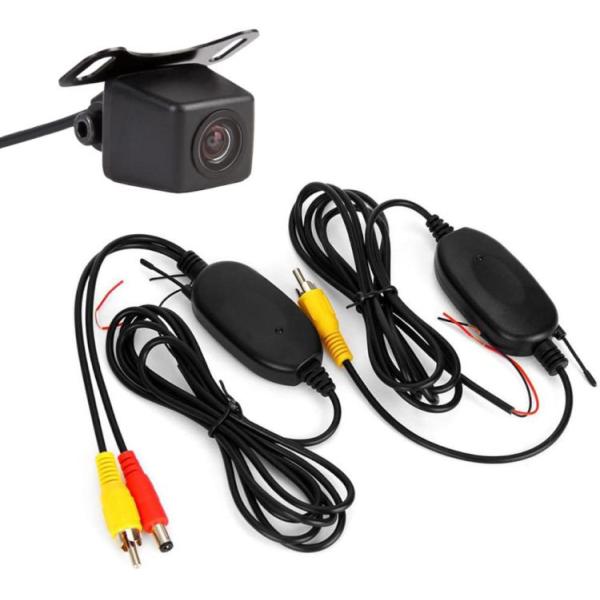 無線キット+バックカメラセット A0119Nを無線で接続 2.4G DC12V 小型広角カメラ＋ワイ...