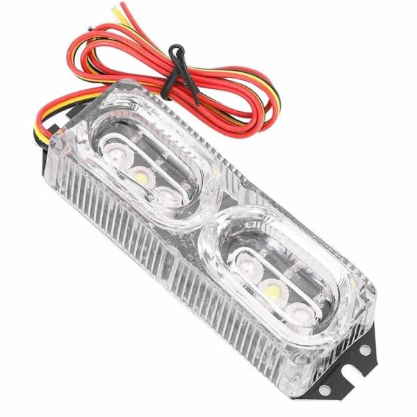 バイク用LEDテールランプ 6LED ストロボ 常時点灯 ブレーキライト バックランプ 赤+白+青点...