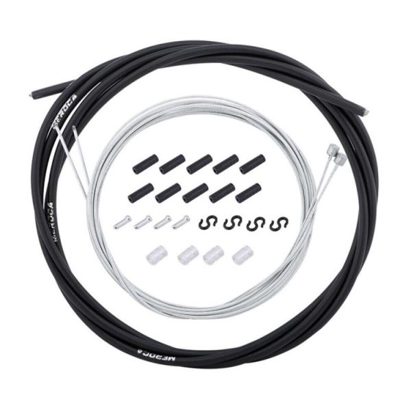 自転車用シフトケーブル 前後セット インナーケーブル＋アウターケーシング 高耐久 低摩擦 変速スムー...