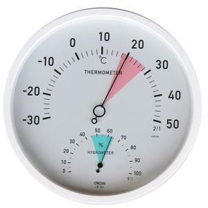 クレセル 温湿度計 （ホワイト） CR-340W （-30〜50℃）｜lifescale