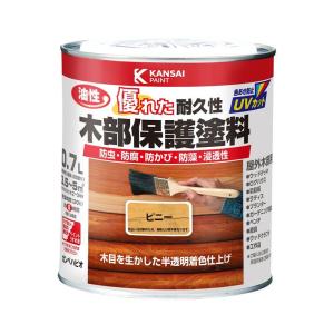 カンペハピオ ペンキ 塗料 油性 半透明カラー 木部保護 防虫 防腐 防かび 防藻 油性木部保護塗料 ピニー 0.7L 日本製 002376｜LIFESHOP インボイス未対応