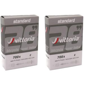 2個セット Vittoria インナーチューブ 700c 仏式バルブ Standerd inner tube (700×20/28c(バルブ｜lifeshop369