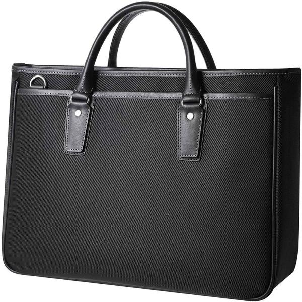 グレヴィオ 一流の鞄職人が作る ビジネスバッグ 就活バッグ 大容量 自立 出張 メンズ A4 ブラッ...