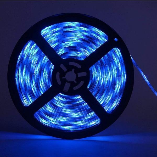 12Ｖ超高輝度 5M 600連 LEDテープ 防水 切断可能 白ベース/LEDグリーン 強力粘着両面...