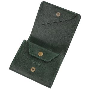 ファブリツィオ 財布 メンズ レディース 2つ折り 小銭入れ ミニ財布 小さい 薄い コンパクト 柔らかい 使いやすい イタリアン レザー