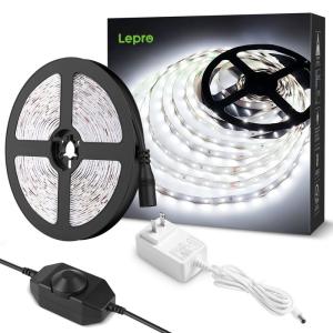 Lepro LEDテープライト ストリップライト 昼光色 6000k 無段階調光 ledテープ 5m 薄型 切断可能 取付簡単 SMD283｜lifeshop369