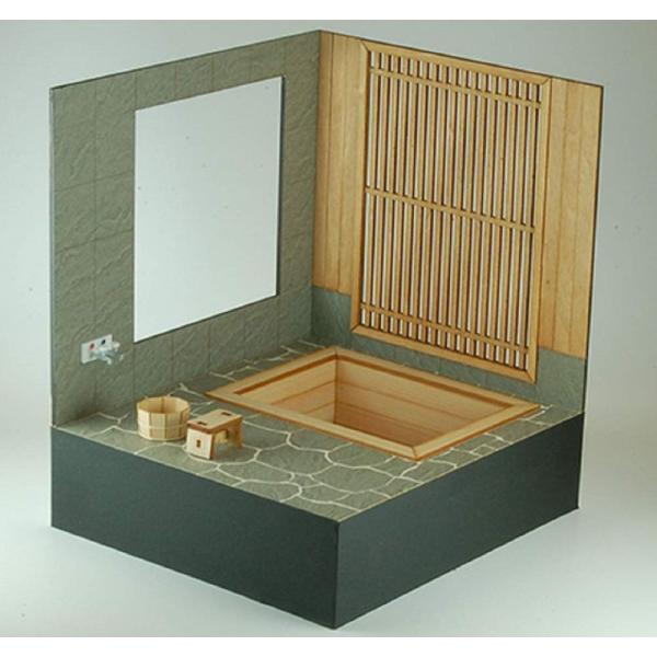 コバアニ模型工房 1/12 和の造作シリーズ 檜の露天風呂 木製ミニチュアキット WZ-012 組立...