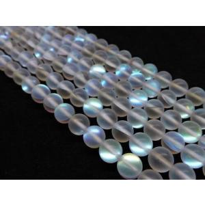 フロストルナフラッシュ(ガラス) ラウンド8mm 1連の商品画像