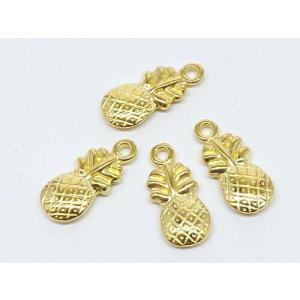 パイナップル　チャーム　ゴールド　5個入り　cha-0630