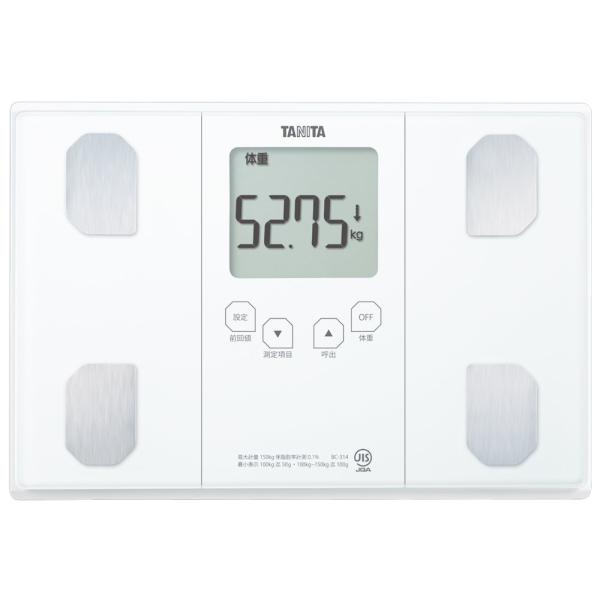 TANITA 体組成計 BC-314-WH パールホワイト