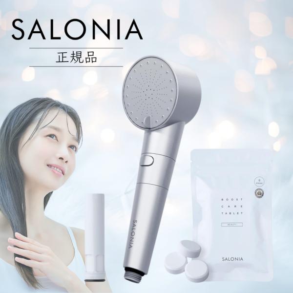 サロニア シャワーヘッド ファインバブル SAL23303SL シルバー クリアセット