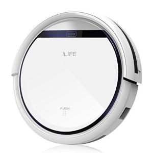 ILIFE V3s Pro ロボット掃除機 ペットの毛に効果的 自動充電静音＆強力吸引落下防止と衝突防止 丸型 ホワイト