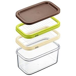 ヨシカワ 日本製 バターカッター 保存ができる クリア 業務用サイズ 450g 対応 ホームベーカリー倶楽部 SJ2088