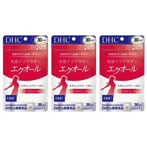 DHC サプリメント 大豆イソフラボン エクオール 30日分 ディーエイチシー 健康食品 3個セット