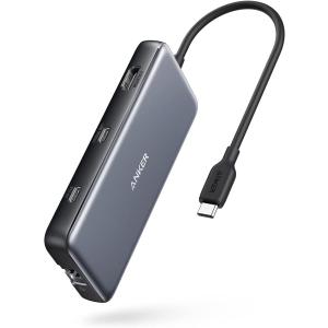 Anker PowerExpand 8-in-1 USB-C PD 10Gbps データ ハブ 100W USB Power Delivery 対応 USB-Cポート 4K出力対応 HDMIポート