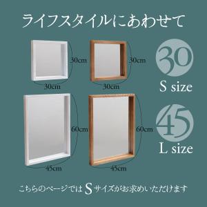 鏡 壁掛け ミラー 木製 おしゃれ 北欧 ウォ...の詳細画像3