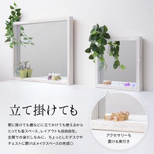 鏡 壁掛け ミラー 木製 おしゃれ 北欧 ウォ...の詳細画像5