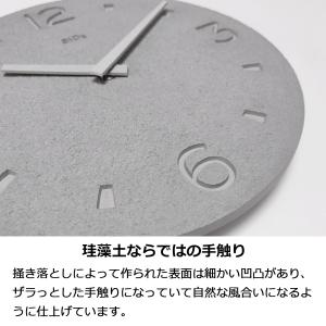 掛け時計 珪藻土の時計 壁掛け時計 おしゃれ ...の詳細画像3