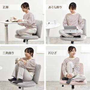 あぐらチェア 回転チェア キャスター付き 椅子...の詳細画像2