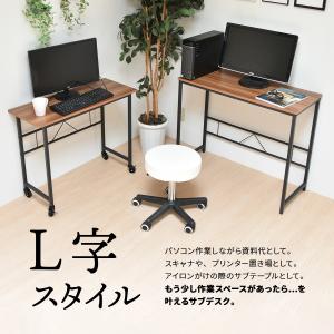 デスク L字デスク 移動 キャスター付き デス...の詳細画像5