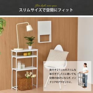 コンソールテーブル スリム 玄関収納 北欧 ア...の詳細画像4