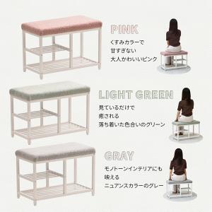 玄関ベンチ 収納 シューズラック 幅60 玄関...の詳細画像2