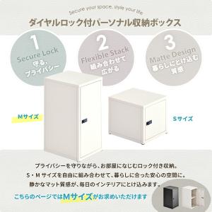 鍵付き収納ボックス 2段 スチールロッカー 鍵...の詳細画像1