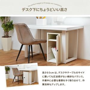 鍵付き収納ボックス 2段 スチールロッカー 鍵...の詳細画像4