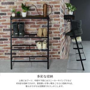 シューズラック 3段 おしゃれ 立て掛け スリ...の詳細画像4