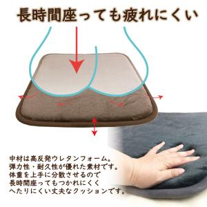 クッション 座布団 チェアパッド 高反発 ウレ...の詳細画像5