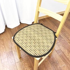 い草 座布団 クッション 馬蹄型 43×40c...の詳細画像1