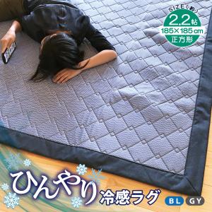 ラグ　正方形　冷感　夏　セール 2帖  2畳  185×185　ひんやり　カーペット  おしゃれ　軽量設計　模様替えしやすい　チェック　CA5358　新生活｜lifestyleplus