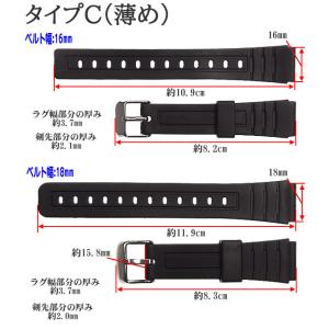 腕時計ベルト ラバーバンド PUポリウレタンベ...の詳細画像4