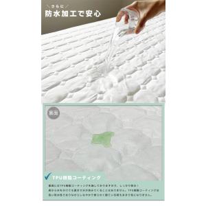 防水シーツ ボックスシーツ パッド一体型 シン...の詳細画像4