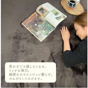 ラグ ラグマット 厚手 30mm 190×19...の詳細画像4
