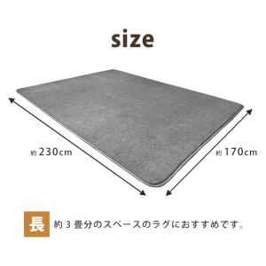 下敷きラグ マット ラグの下に敷くマット 約 ...の詳細画像1