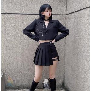 ダンス衣装 スーツ 暗い テーラード 無地 ジ...の詳細画像3