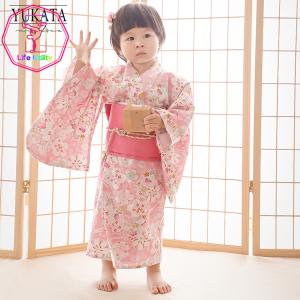 100%綿 七五三 浴衣 子供 女の子 90 1...の商品画像