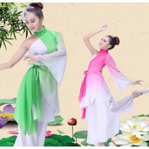 中華ダンス衣装 グラデーション 中国古典舞踊ダ...の詳細画像2