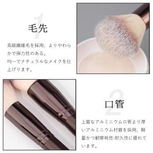 メイクブラシ セット 12本 柔らかい 化粧ブ...の詳細画像4