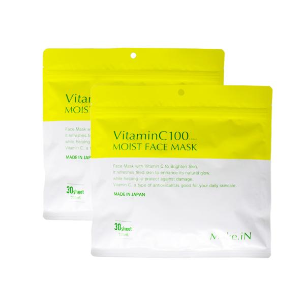 2個セット VitaminC100 MOIST FACE MASK ビタミンC100 モイスト フェ...