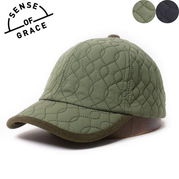 帽子 キャップ メンズ レディース SENSE OF GRACE キルティングキャップ フリーサイズ...