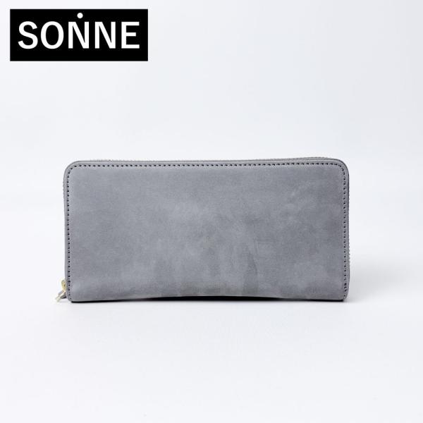 財布 メンズ レディース SONNE 財布 ECOLUX ヌバック レザー長財布 sous001