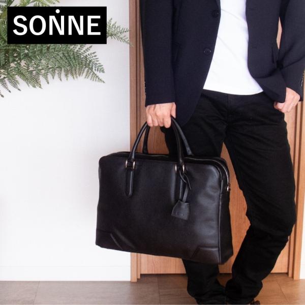 バッグ ビジネスバッグ SONNE ゾンネ 2WAY レザーブリーフバッグ sox025