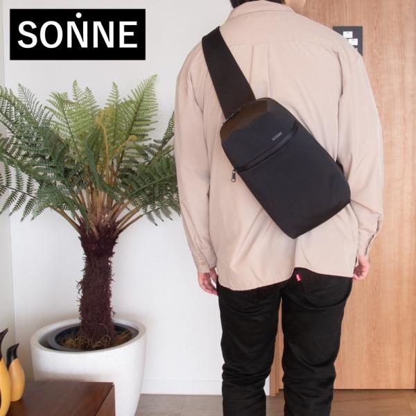 バッグ ボディバッグ メンズ レディース SONNE ゾンネ 撥水ナイロン ボディバッグ TRIM ...