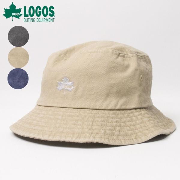 帽子 ハット メンズ レディース LOGOS ロゴス ピグメントコットン バケットハット LS3R2...