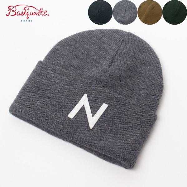 帽子 ニット帽 メンズ レディース Basiquenti ロゴワッペンニット帽 ワッチ BCD-Y4...